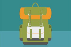 Illustration of a backpack