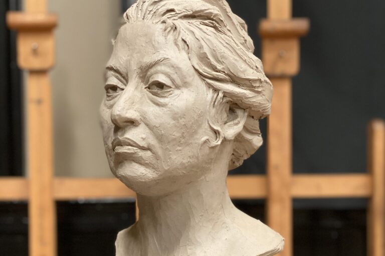 human sculpture bust