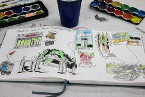 watercolor ink sketchbook