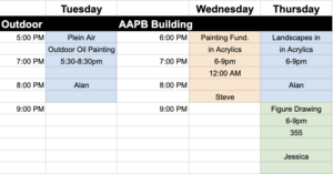 schedule